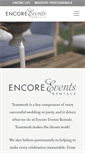 Mobile Screenshot of encoreeventsrentals.com