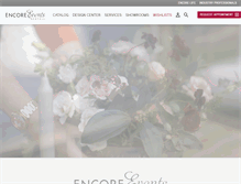 Tablet Screenshot of encoreeventsrentals.com